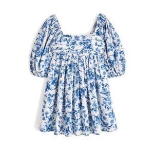 ABERCROMBIE BLUE FLORAL MINI DRESS